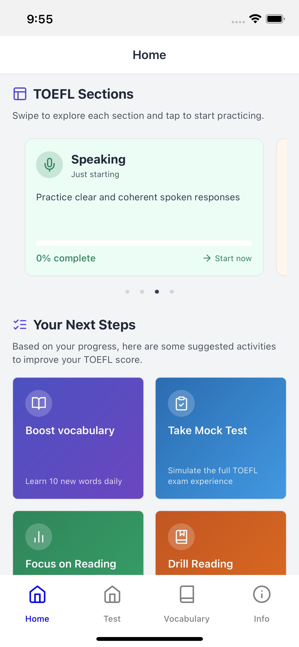 Task-Type Reading Practice