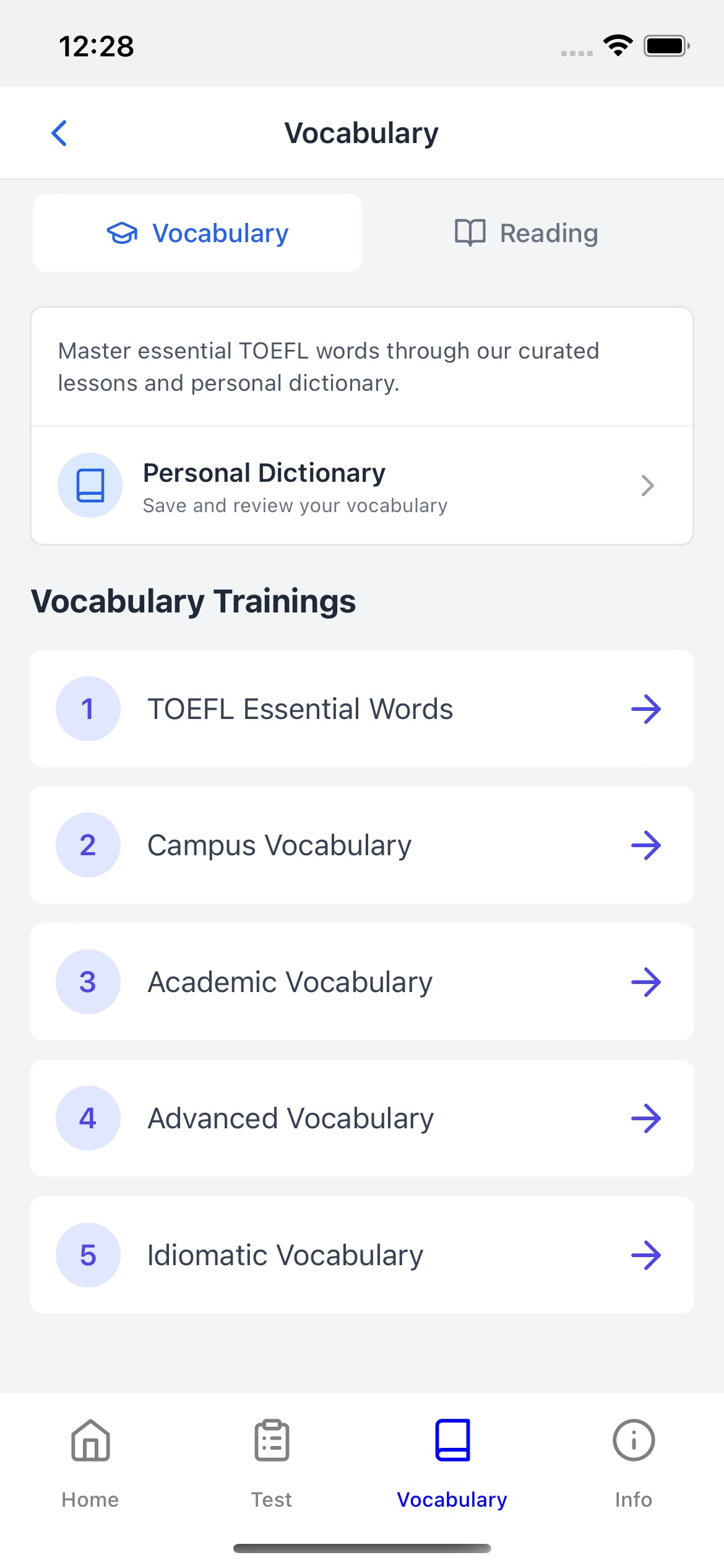 Vocabulary Trainer